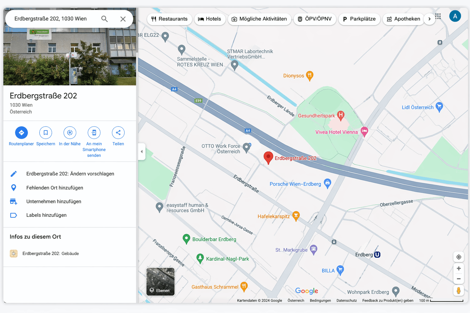 Карта: nextorbit Wien, Erdbergstraße 202, 1030 Wien, Austria